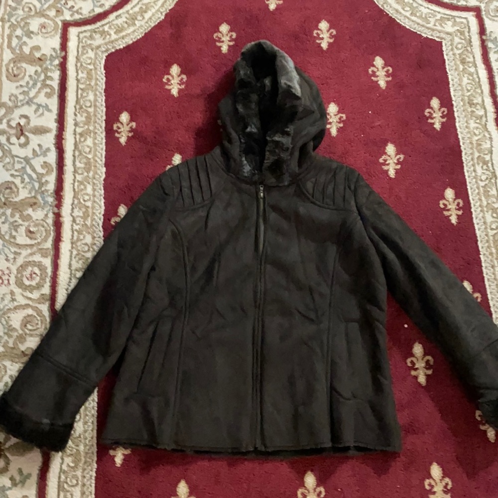 Brand new brown fur jacket